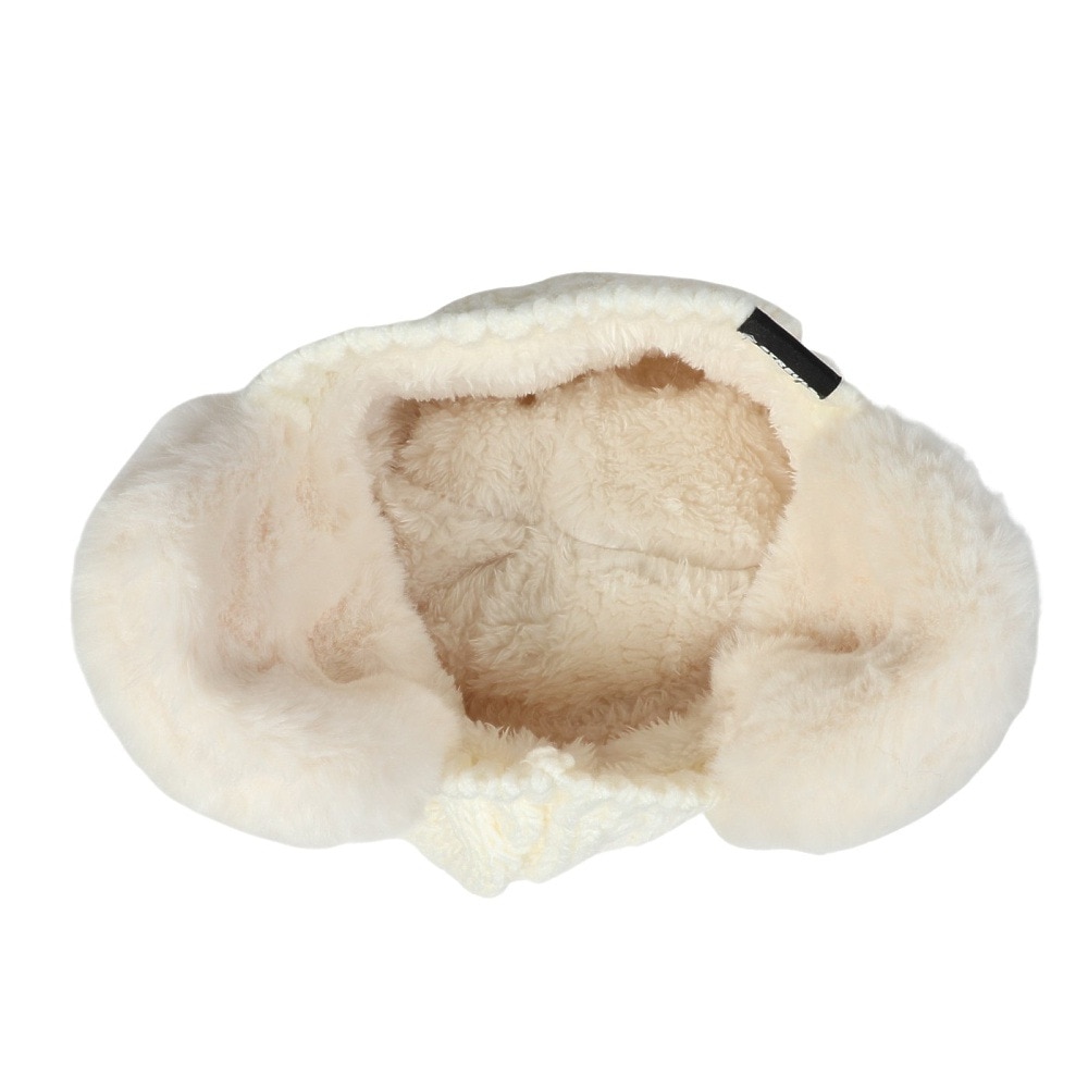 シュトロイレ（STREULE）（レディース）耳付き ポンポン ニット帽 ST24FB0050 OWHT
