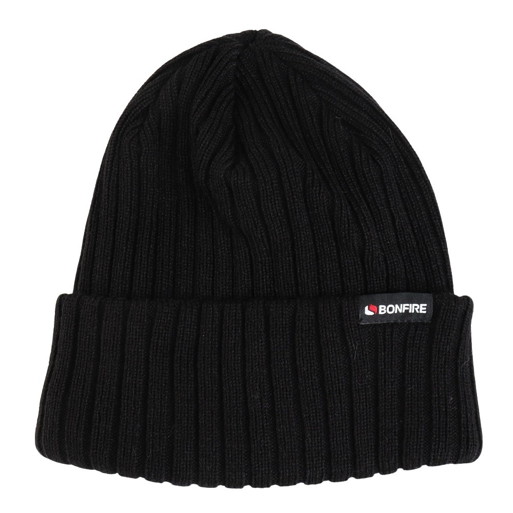 ボンファイア（Bonfire）（レディース）帽子 plain ニット ハット 60BNF4FDW2353 BLK