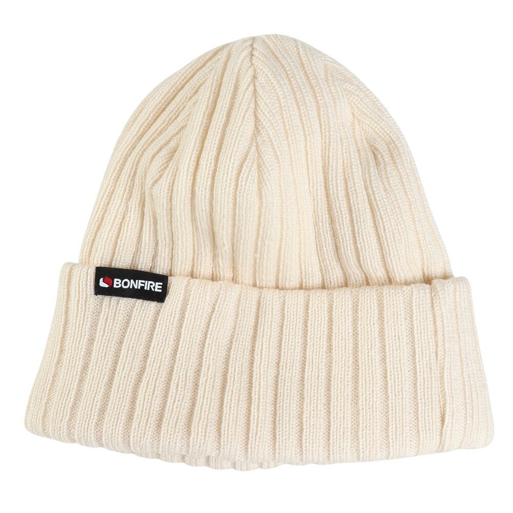 ボンファイア（Bonfire）（レディース）帽子 plain ニット ハット 60BNF4FDW2353 OWHT