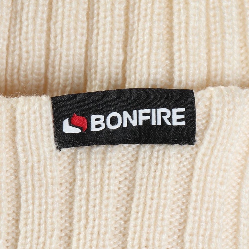 ボンファイア（Bonfire）（レディース）帽子 plain ニット ハット 60BNF4FDW2353 OWHT
