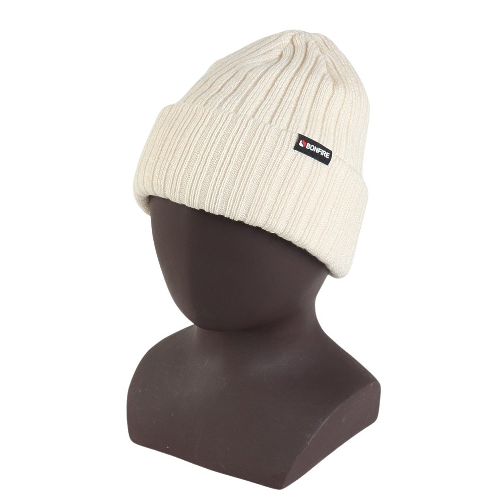 ボンファイア（Bonfire）（レディース）帽子 plain ニット ハット 60BNF4FDW2353 OWHT