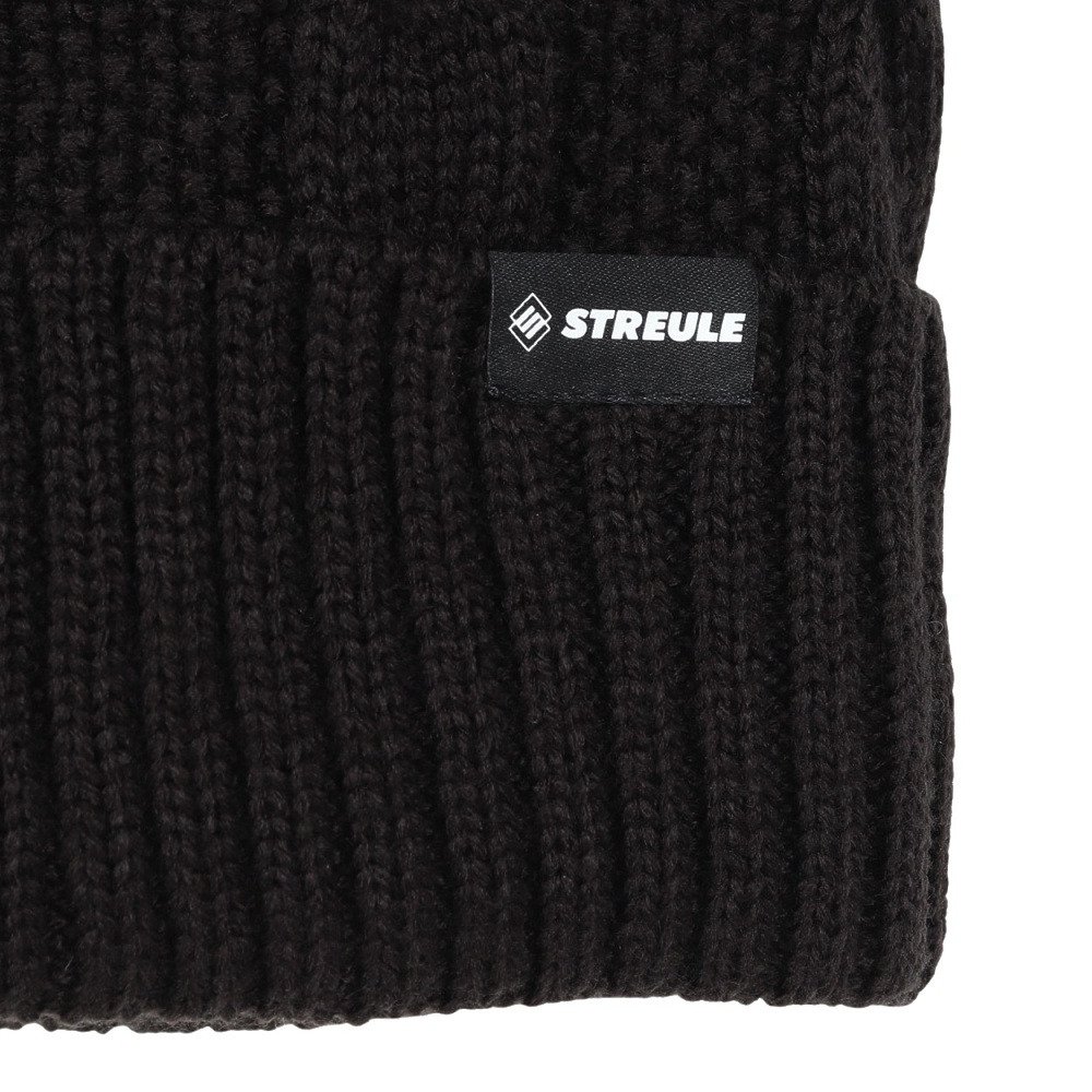 シュトロイレ（STREULE）（レディース）帽子 ケーブルニット帽 ST25FB0081 BLK