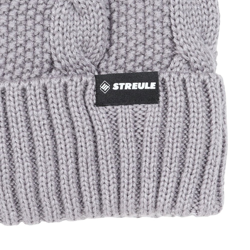 シュトロイレ（STREULE）（レディース）帽子 ケーブルニット帽 ST25FB0081 LGRY