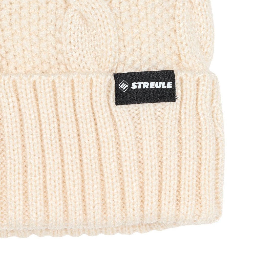 シュトロイレ（STREULE）（レディース）帽子 ケーブルニット帽 ST25FB0081 OWHT