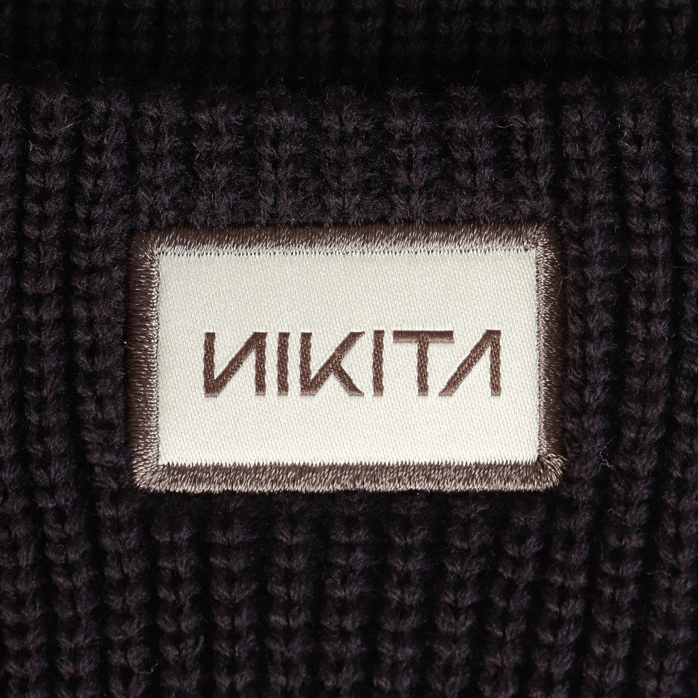 ニキータ（NIKITA）（レディース）帽子 ラベルビーニー NSHW252100-BLK