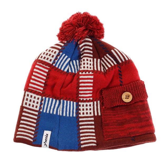 スキー スノーボード ニット帽 レディース チェック ボンボン ニットキャップ Ph568hw66 Bo フェニックス ヴィクトリア