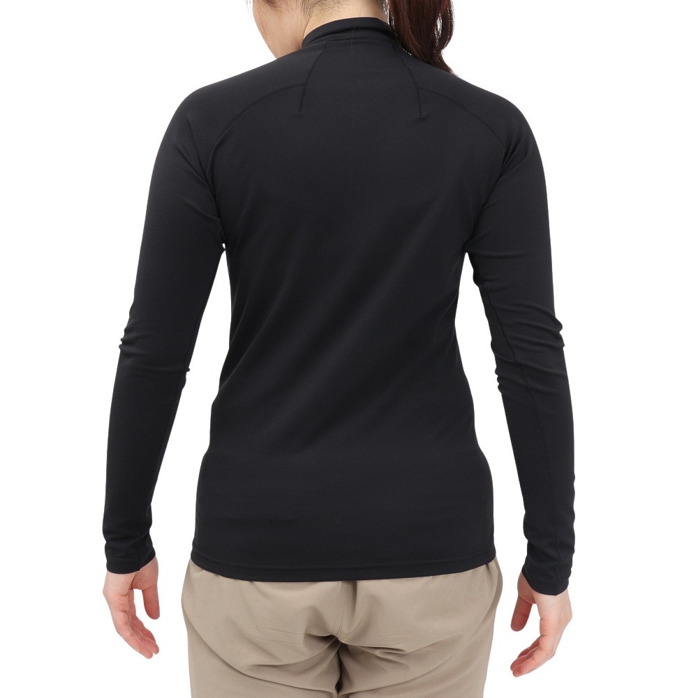 シースリーフィット（C3fit）（レディース）アドバンスウォーム ジップアップロングスリーブ 長袖 GCW00310 BK ブラック