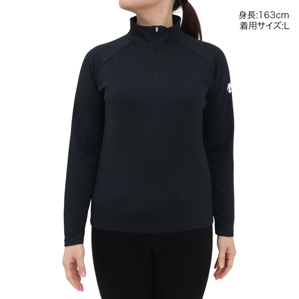 デサント（DESCENTE）（レディース）スキー タートルネック アンダーシャツ DW4FLT61L BK01