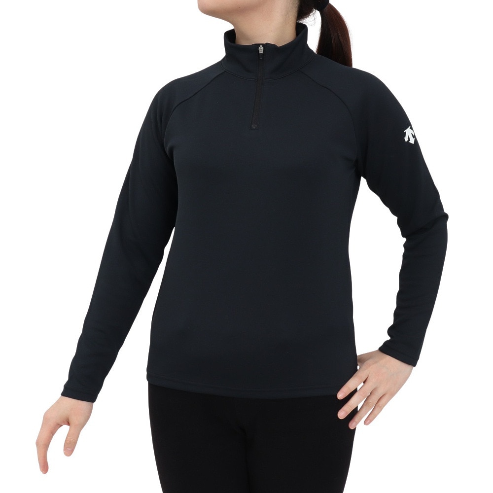 デサント（DESCENTE）（レディース）スキー タートルネック アンダーシャツ DW4FLT61L BK01