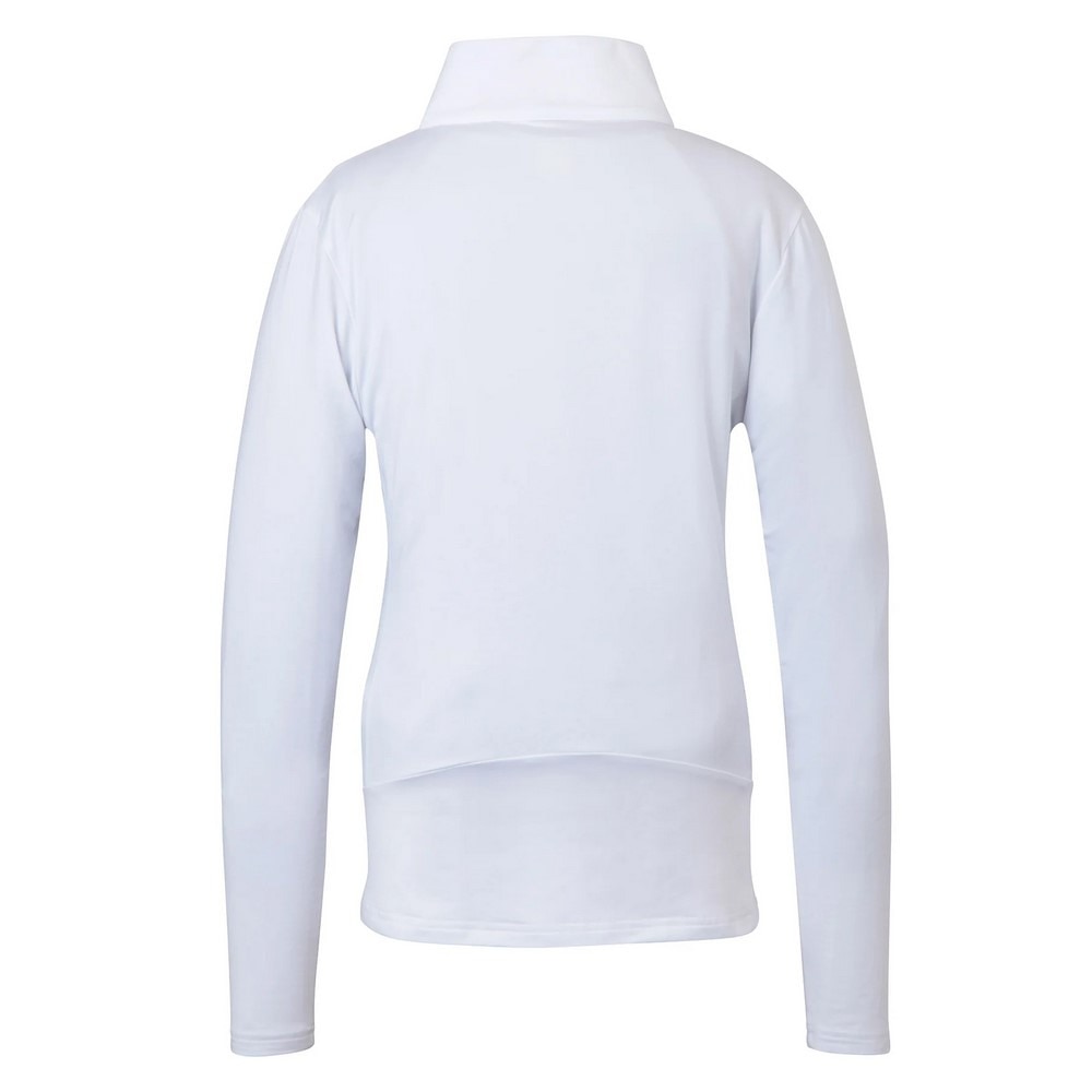 フェニックス（PHENIX）（レディース）ベーシック セットインスリーブ Ws 1/2ジップTシャツ ESW24LS51 WHITE