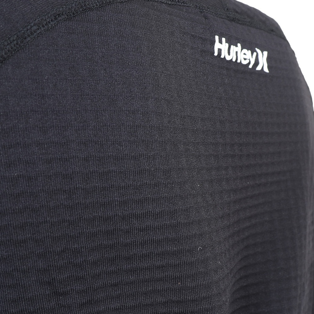 ハーレー（HURLEY）（レディース）インナー 長袖 PHANTOM WAFFLE INNER CREW ワッフル クルーネック WIW2200001-BLK ブラック 吸汗速乾 スキー スノーボード