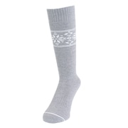 (レディース)雪柄ソックス スキー スノーボード AG43WC1584 GRY