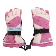 コンビ（KOMBI）（キッズ）ジュニア 手袋 5本指グローブ  ゴアテックス GORE-TEX KM20 18ORJG-GTV11 ピンク スキー スノーボード 雪遊び