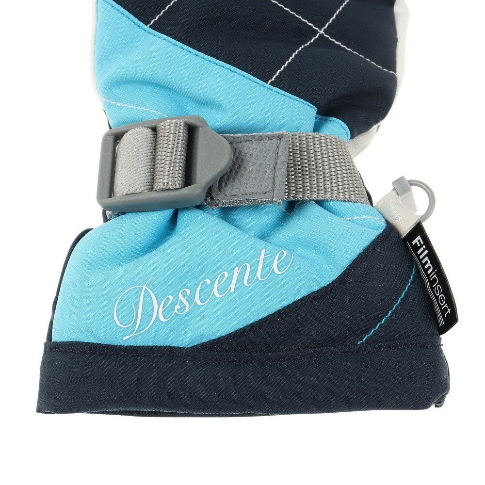 デサント（DESCENTE）（キッズ）ジュニア グローブ 手袋 5本指グローブ DWDQJD04X NAQ ターコイズ スキー スノーボード 雪遊び