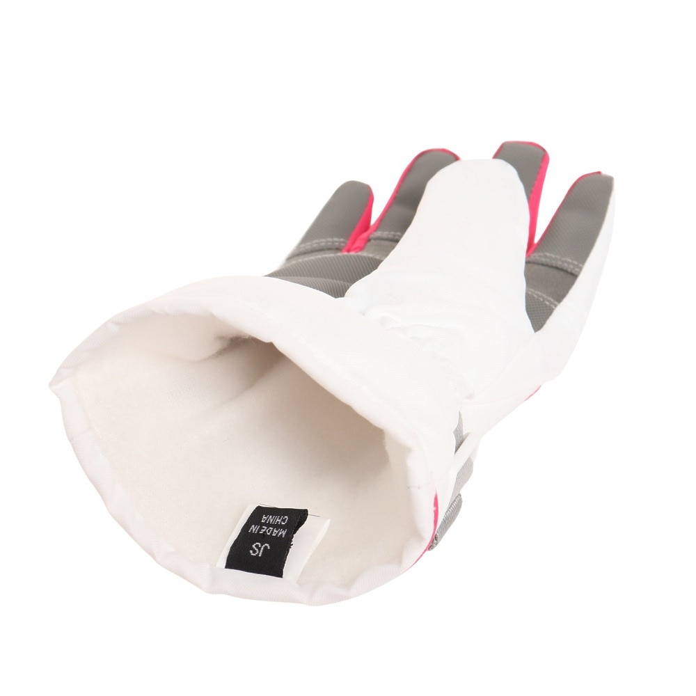 スナッピー（Snappy）（キッズ）グローブ スキー スノーボード スノボ 防寒 JGIRLS GLOVE 五指グローブ 22SN002G WHT ホワイト グリップ 滑りにくい
