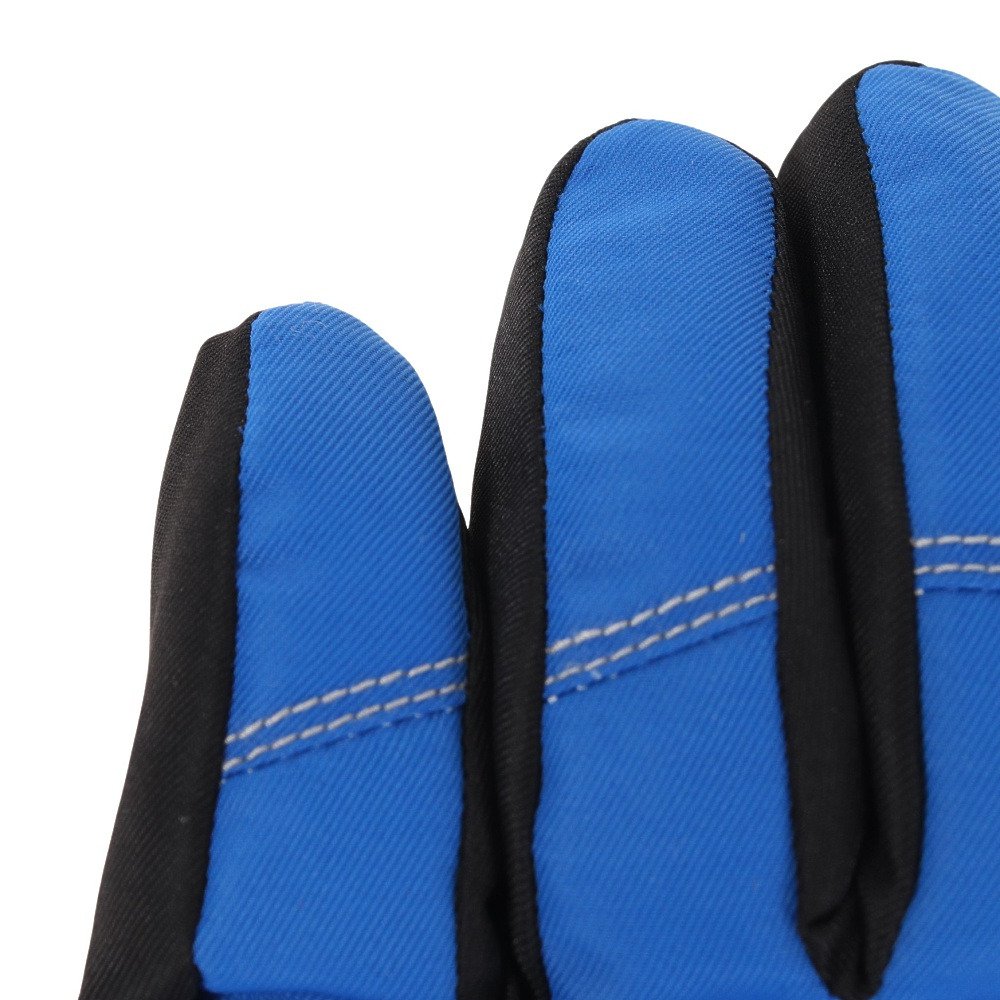 スノーウェイブ（SNOW WABE）（キッズ）スキー スノーボード スノボ 防寒 ボーイズ 五指グローブ 22SW002B BLU グリップ 滑りにくい