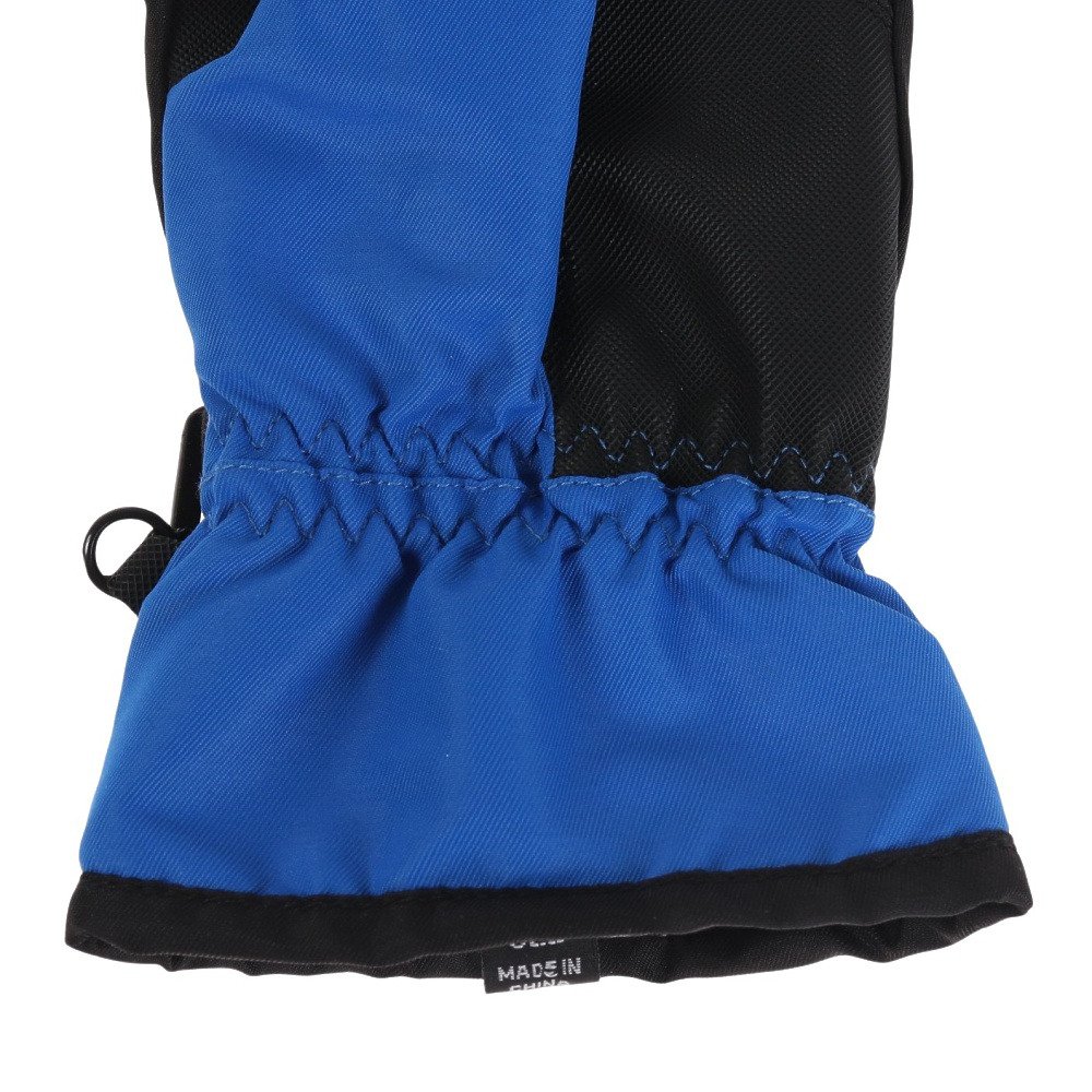 スノーウェイブ（SNOW WABE）（キッズ）スキー スノーボード スノボ 防寒 ボーイズ 五指グローブ 22SW002B BLU グリップ 滑りにくい
