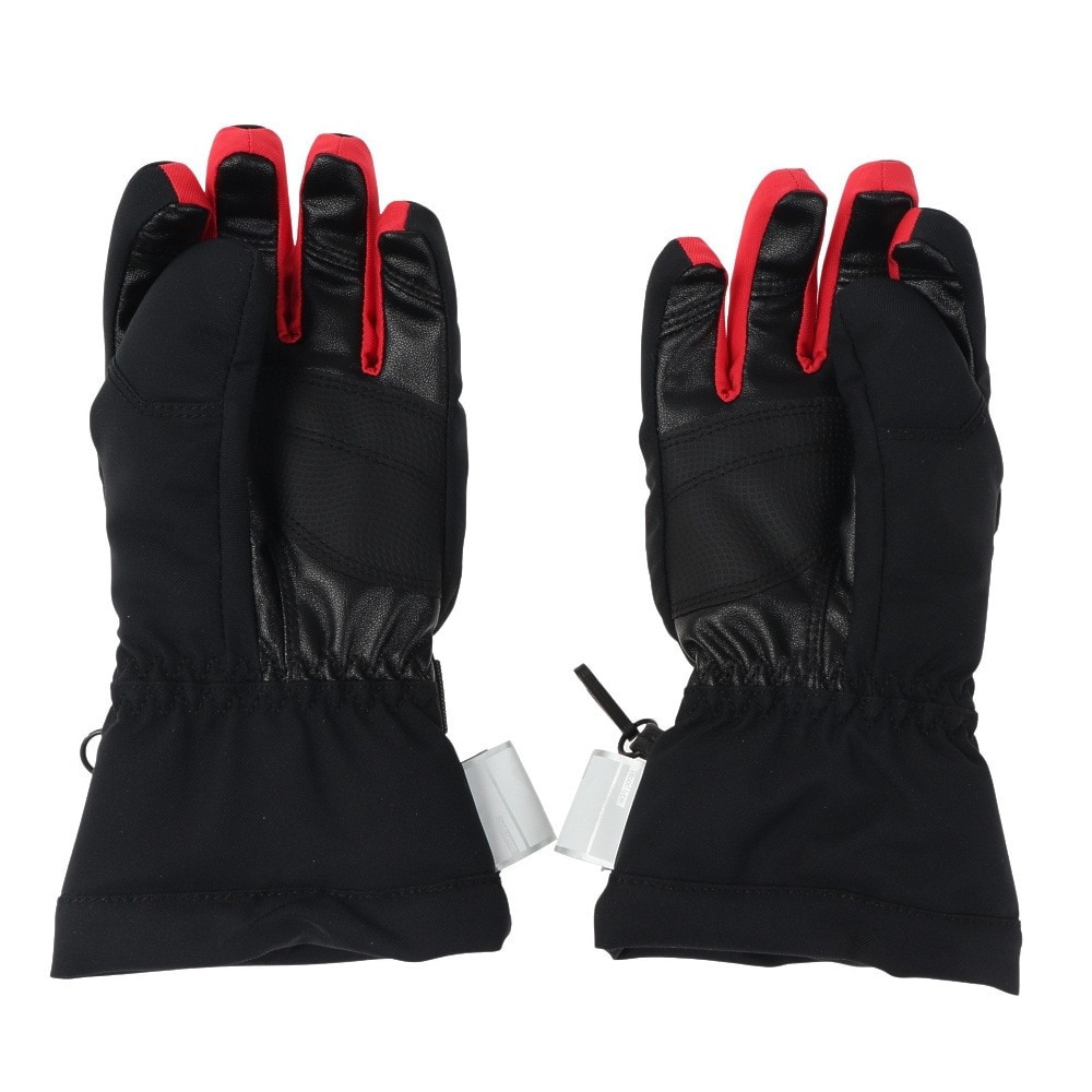 デサント（DESCENTE）（キッズ）ジュニア スキー グローブ スノーボード 手袋 スノボ ブラック 5本指グローブ DWDUJD01X BLK 防水透湿 抗菌防臭
