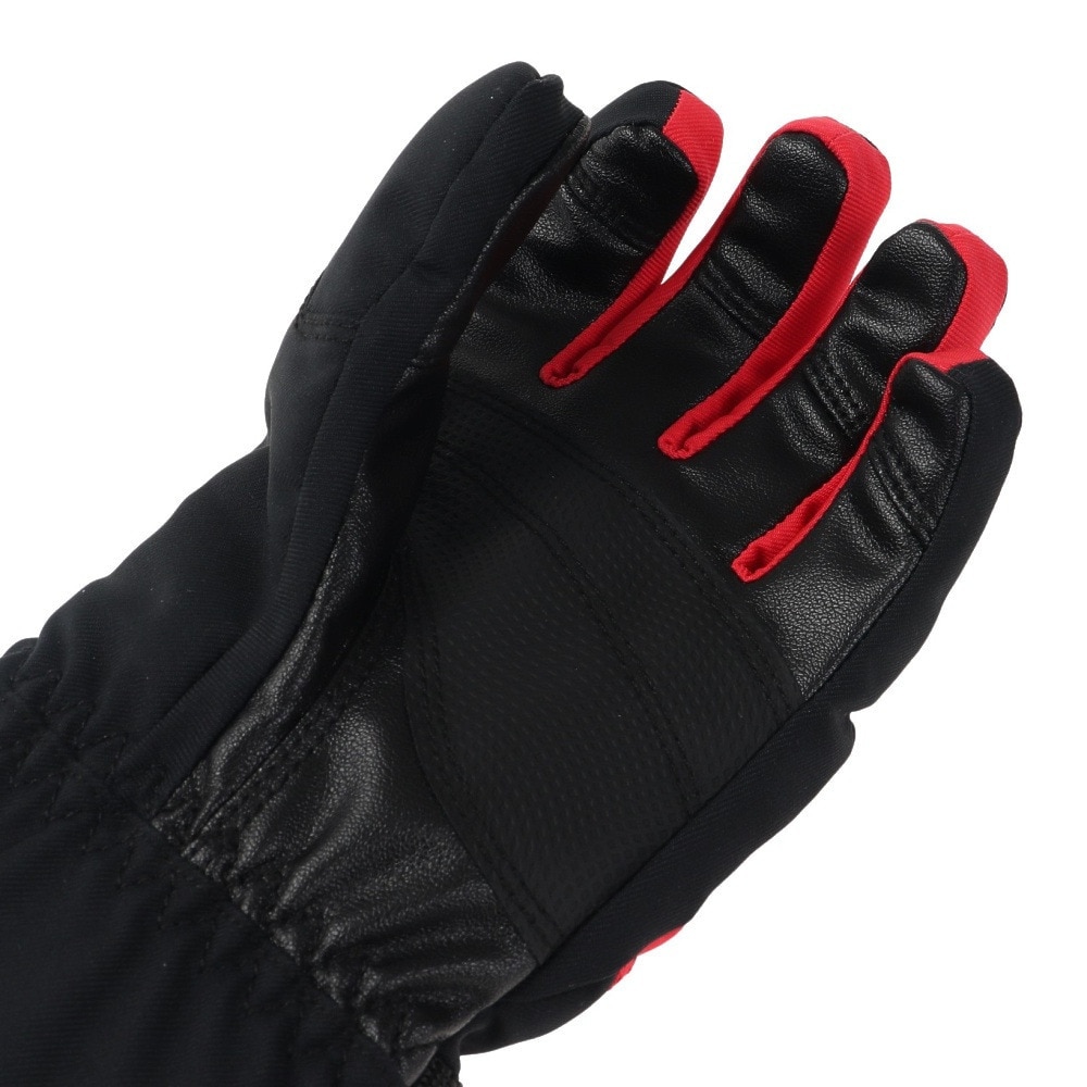 デサント（DESCENTE）（キッズ）ジュニア スキー グローブ スノーボード 手袋 スノボ ブラック 5本指グローブ DWDUJD01X BLK 防水透湿 抗菌防臭