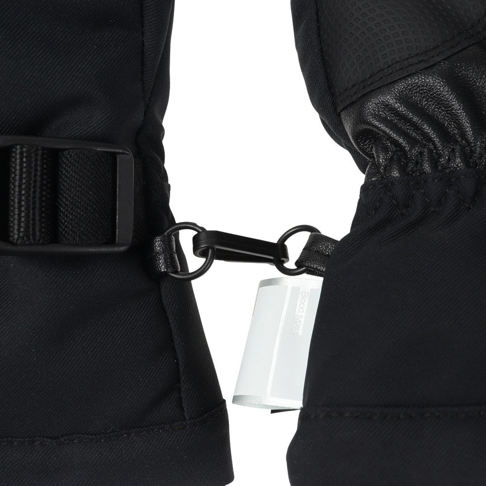 デサント（DESCENTE）（キッズ）ジュニア スキー グローブ スノーボード 手袋 スノボ ブラック 5本指グローブ DWDUJD01X BLK 防水透湿 抗菌防臭