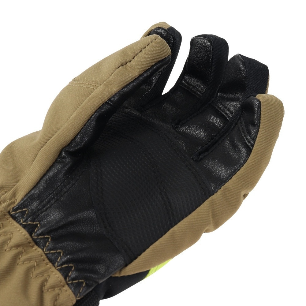 デサント（DESCENTE）（キッズ）ジュニア スキー グローブ スノーボード 手袋 スノボ カーキ 5本指グローブ DWDUJD01X NTG 防水透湿 抗菌防臭