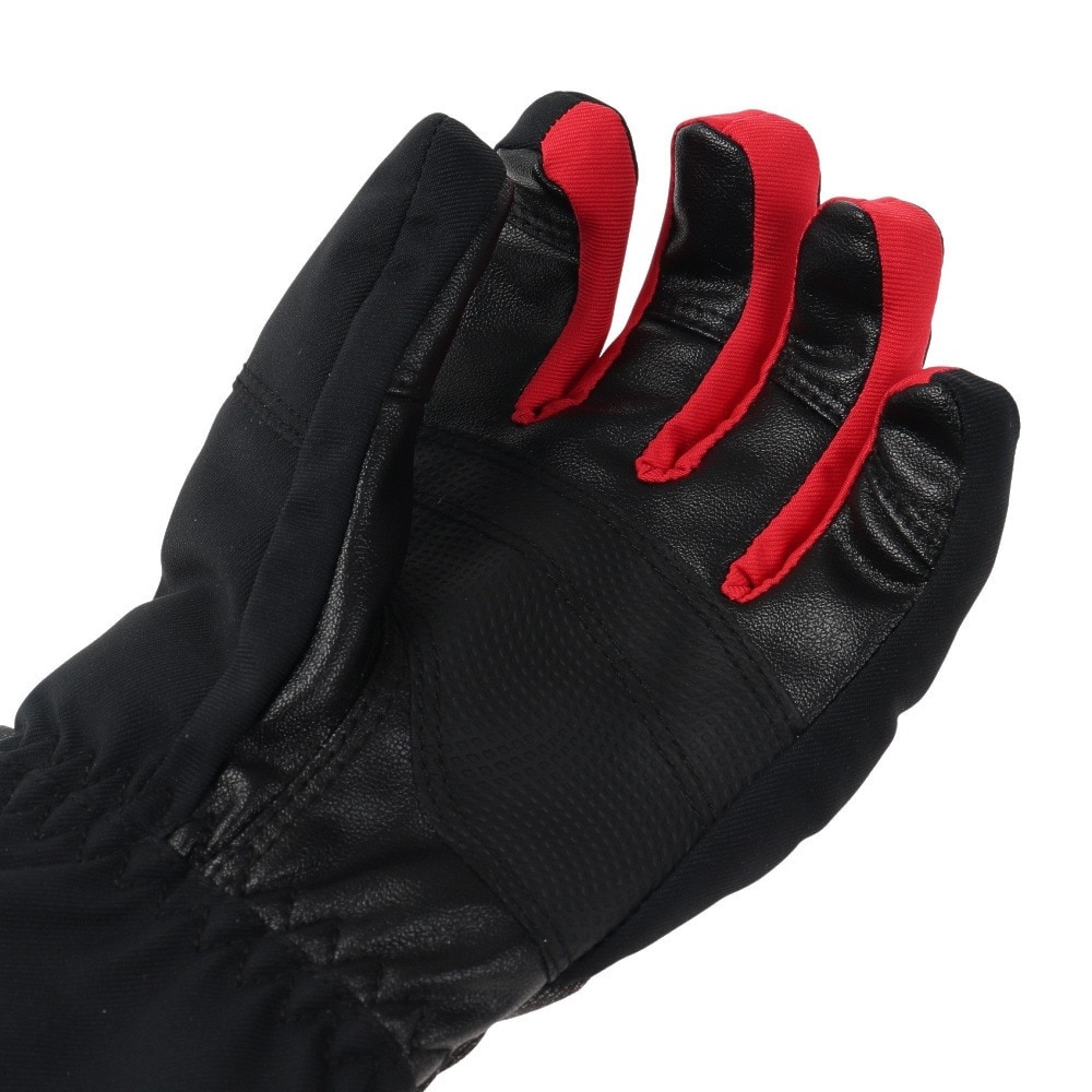 デサント（DESCENTE）（キッズ）ジュニア スキー グローブ スノーボード 手袋 スノボ ブラック 5本指グローブ DWDUJD02X BLK 防水透湿 抗菌防臭