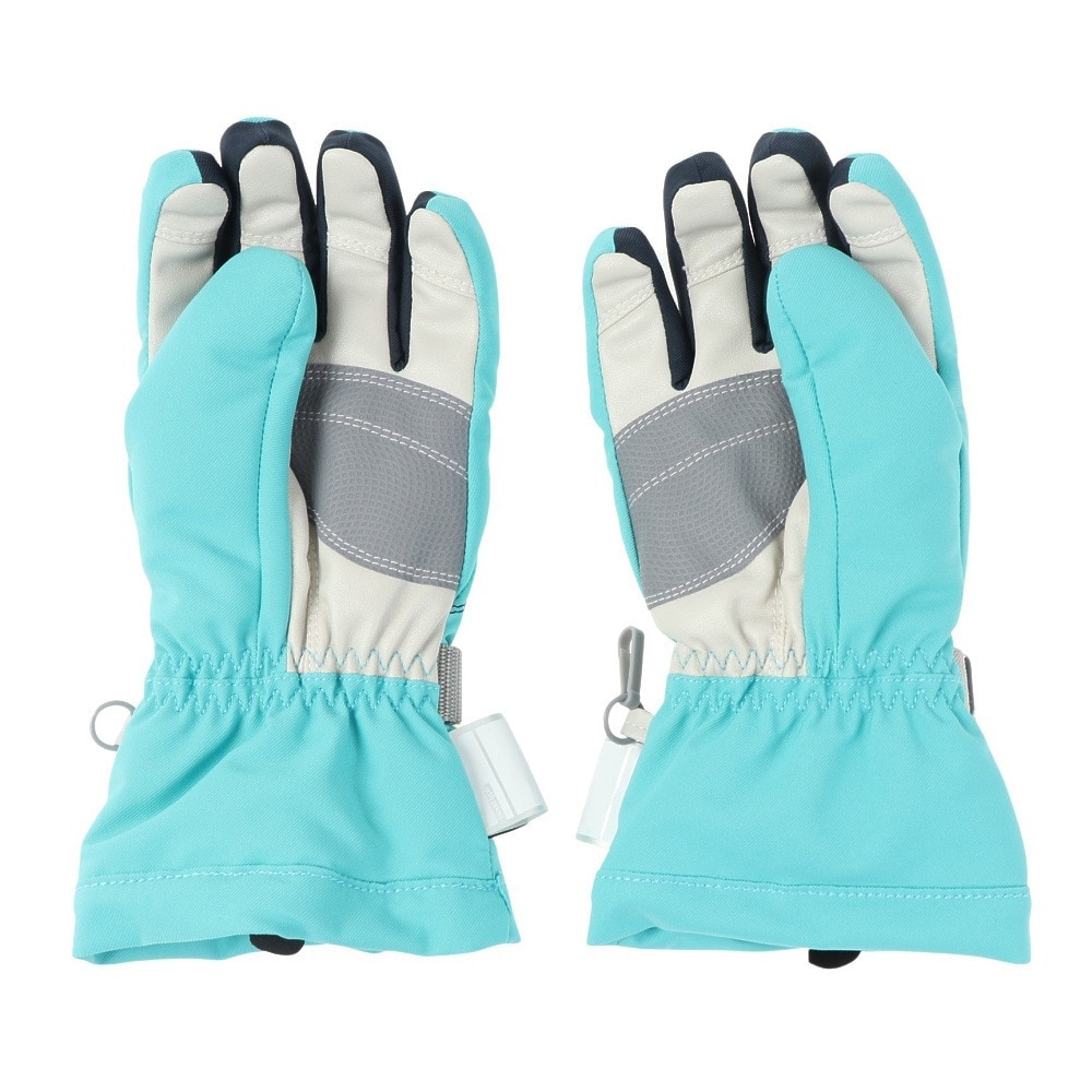 デサント（DESCENTE）（キッズ）ジュニア スキー グローブ スノーボード 手袋 スノボ ライトブルー 5本指グローブ DWDUJD03X LBL 防水透湿 抗菌防臭