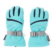 デサント（DESCENTE）（キッズ）ジュニア スキー グローブ スノーボード 手袋 スノボ ライトブルー 5本指グローブ DWDUJD03X LBL 防水透湿 抗菌防臭