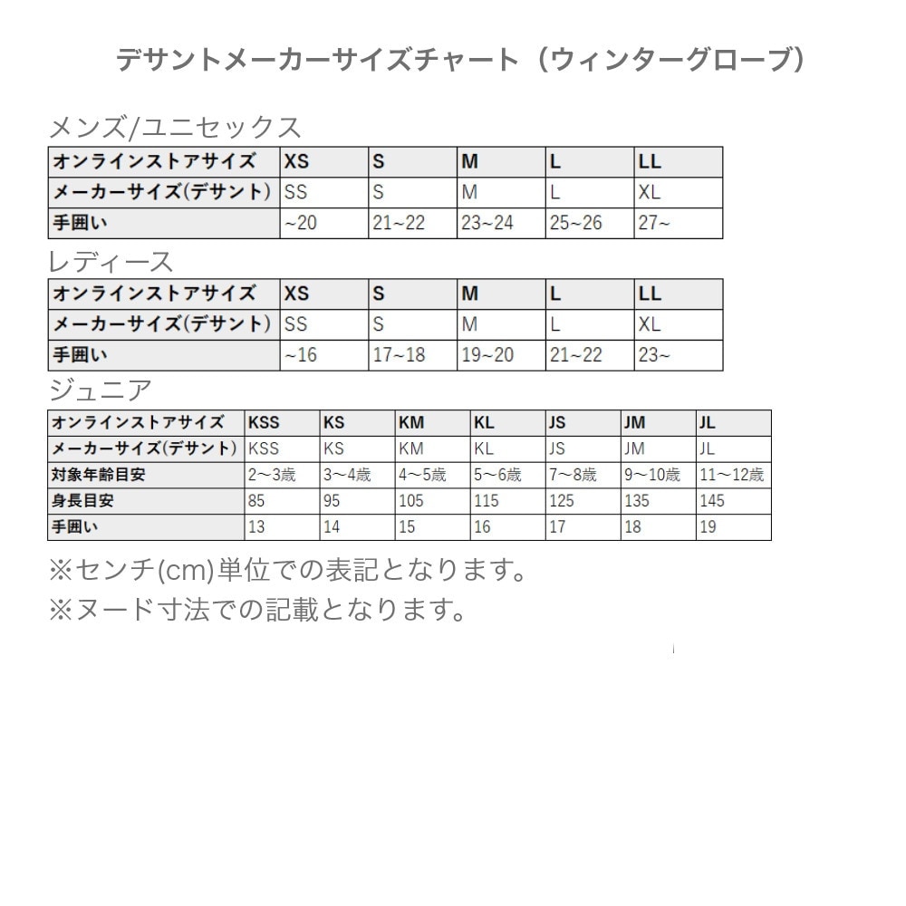 デサント（DESCENTE）（キッズ）ジュニア スキー グローブ スノーボード 手袋 スノボ ネイビー 5本指グローブ DWDUJD03X NNY 防水透湿 抗菌防臭