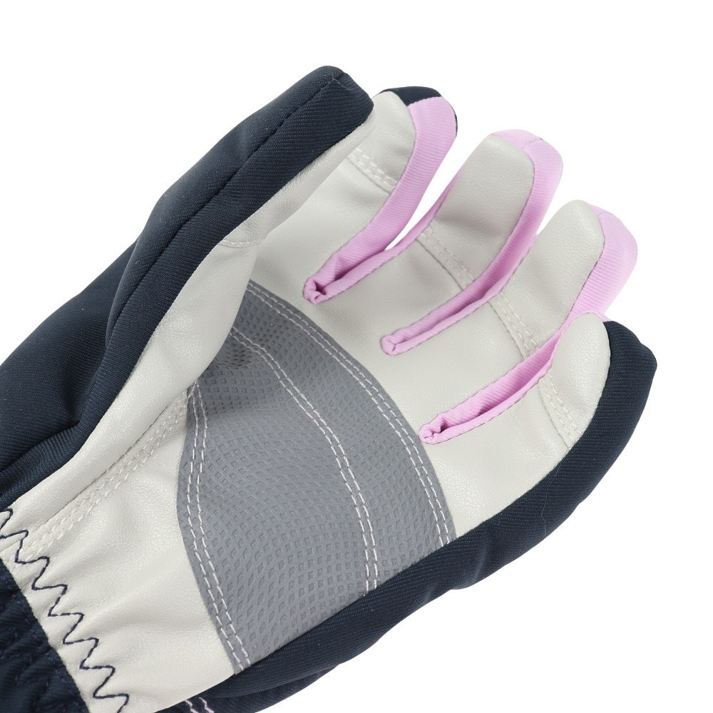 デサント（DESCENTE）（キッズ）ジュニア スキー グローブ スノーボード 手袋 スノボ ネイビー 5本指グローブ DWDUJD03X NNY 防水透湿 抗菌防臭