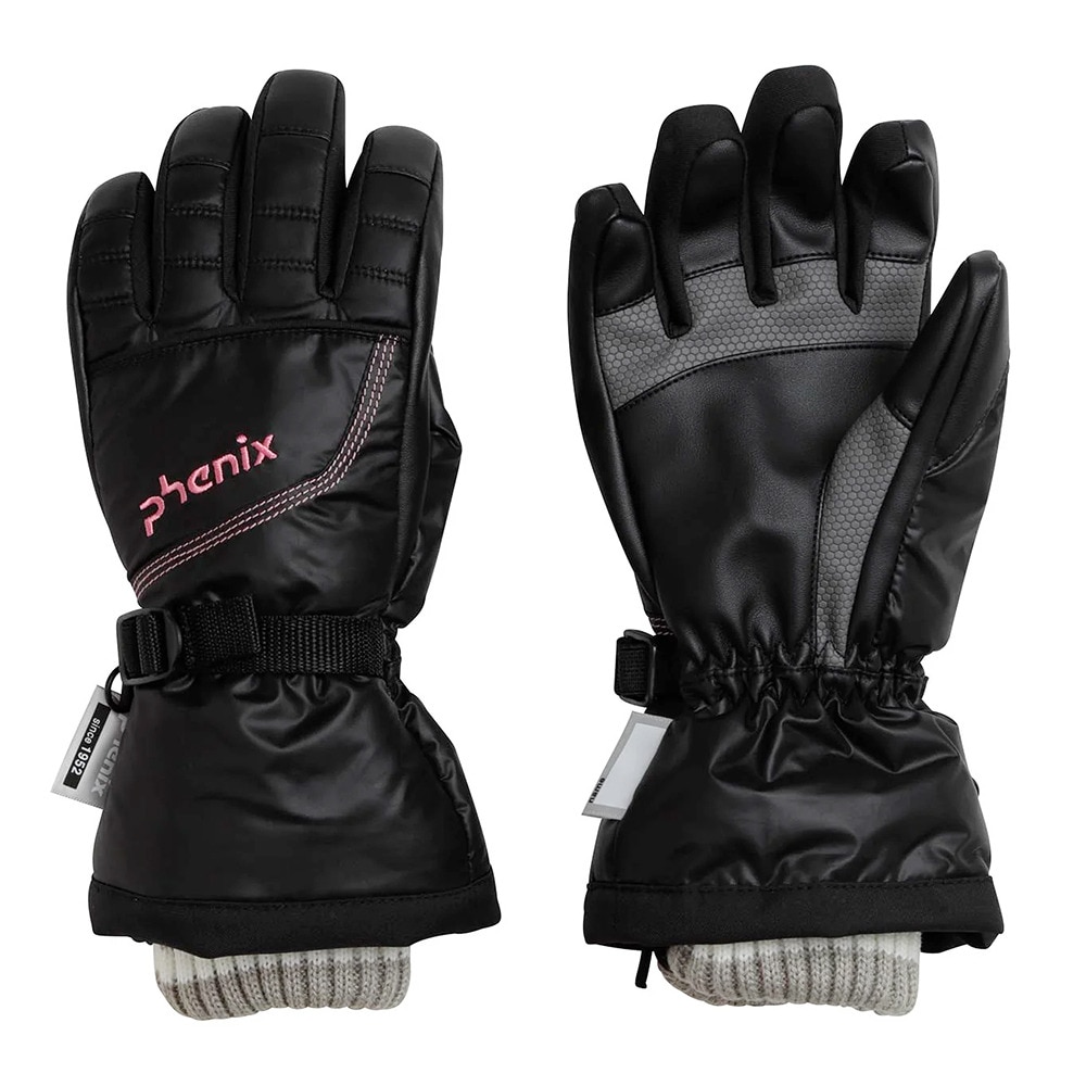 フェニックス（PHENIX）（キッズ）ジュニア 子供 スキー スノーボード グローブ Crystal Flower Junior Gloves ESG23GL90 BLACK