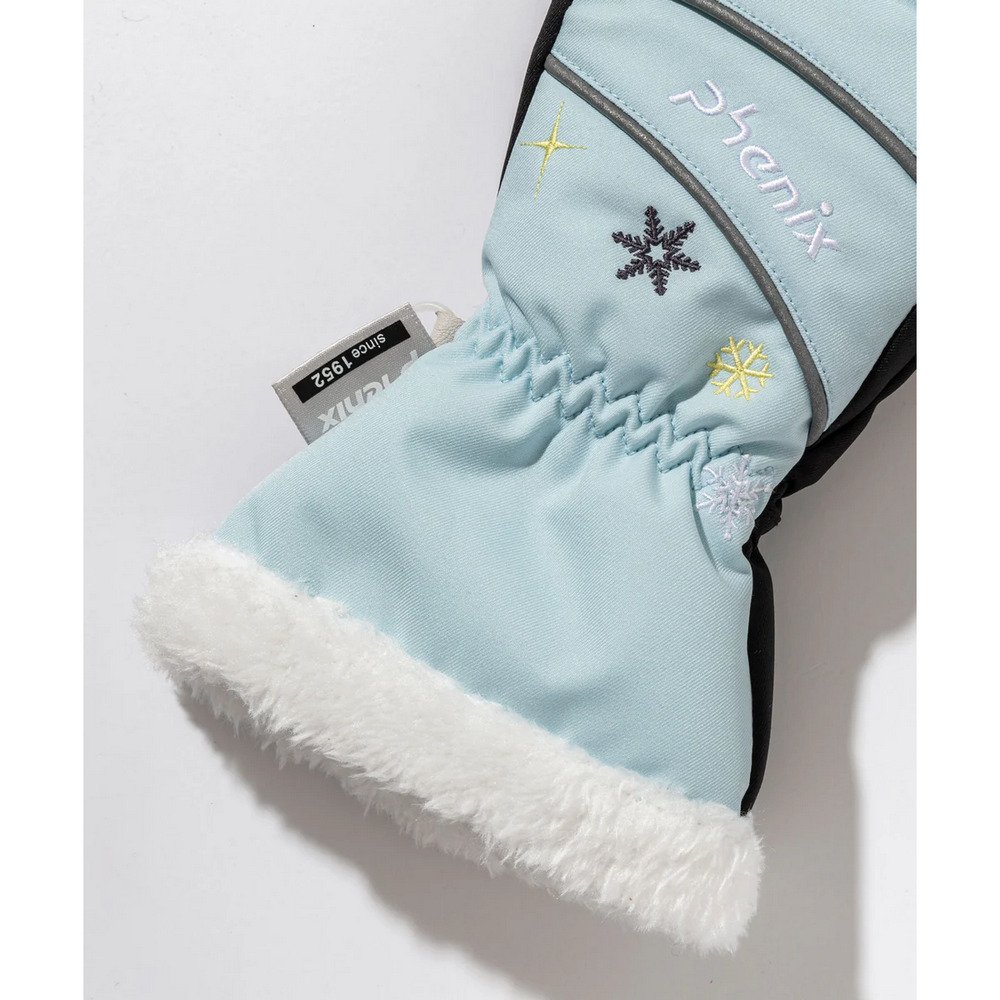 フェニックス（PHENIX）（キッズ）ジュニア 五指グローブ グラディエントスノーパターングローブ ESG25GL92PALE BLUE