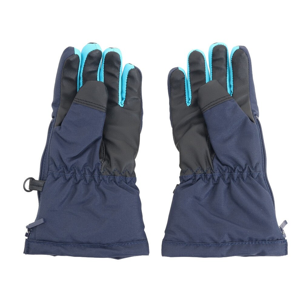 ノーブランド（NO BRAND）（キッズ）スキー スノーボード スノー グローブ ジュニア ボーイズ GS9 五指 333P1SN5008 NVY キッズ 手袋 雪遊び