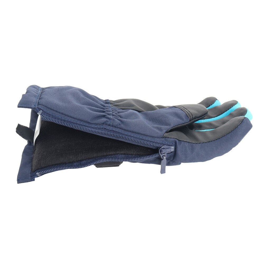 ノーブランド（NO BRAND）（キッズ）スキー スノーボード スノー グローブ ジュニア ボーイズ GS9 五指 333P1SN5008 NVY キッズ 手袋 雪遊び