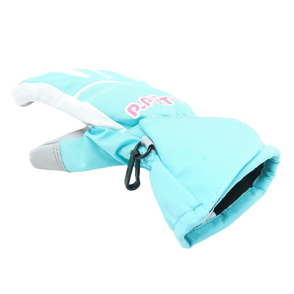 P-PRITY（P-PRITY）（キッズ）ジュニア 手袋 グローブ 雪遊び スキー スノーボード スノボ サックス はっ水 333NN2DE0013 SAX