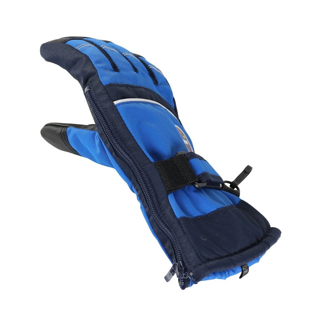 スノーウェイブ（SNOW WABE）（キッズ）ボーイズ ウインターグローブ 23SW-2590KBG BLU