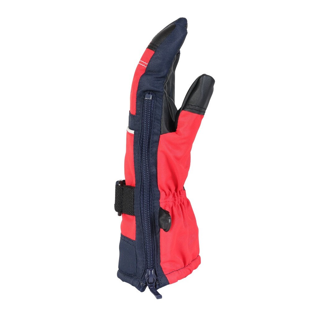 スノーウェイブ（SNOW WABE）（キッズ）ジュニア 子供 スキーグローブ スノボ グローブ 23SW-2590KBG RED