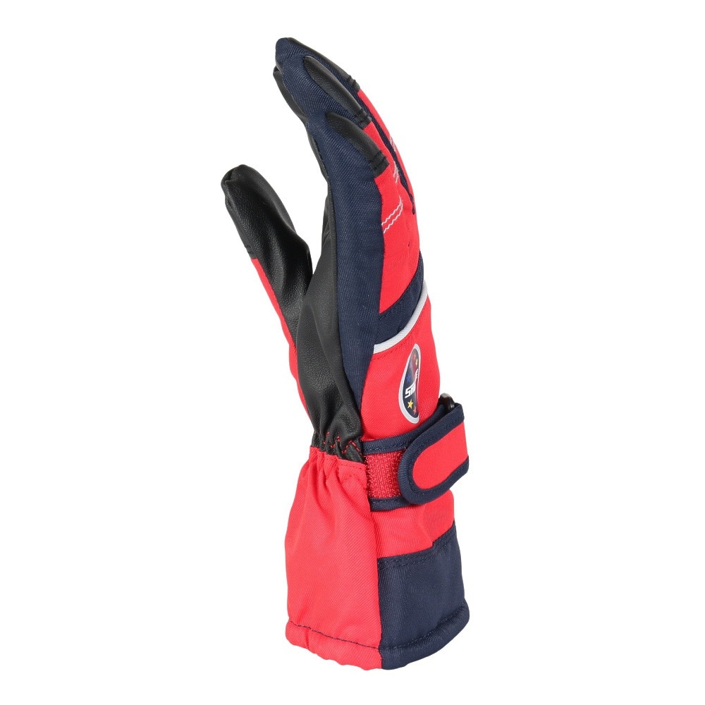 スノーウェイブ（SNOW WABE）（キッズ）ジュニア 子供 スキーグローブ スノボ グローブ 23SW-2590KBG RED