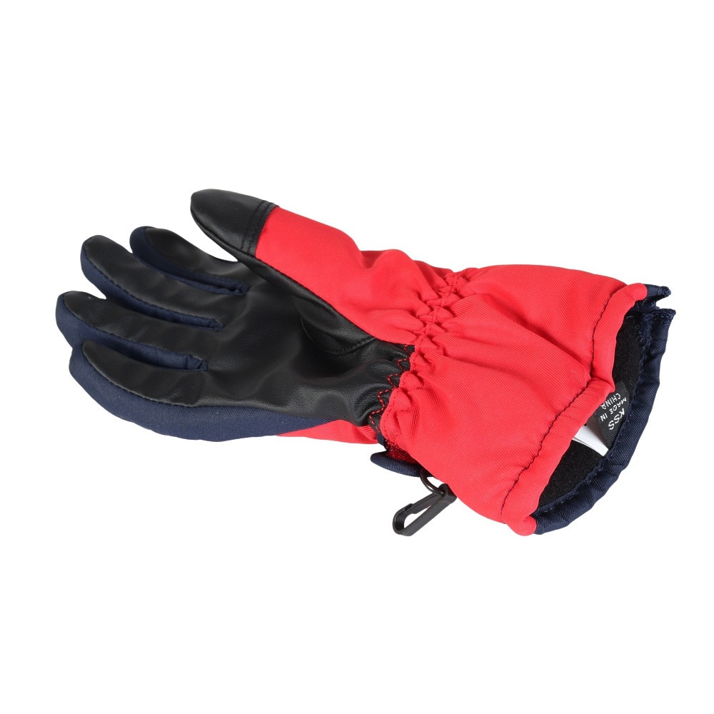 スノーウェイブ（SNOW WABE）（キッズ）ジュニア 子供 スキーグローブ スノボ グローブ 23SW-2590KBG RED