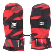 ディーシー・シュー(DC SHOE)(キッズ)FRANCHISE YOUTH ミトン 五本指 23SNADBHN03005XKRS ブラック レッド 手袋 防水 撥水 スキー スノーボード 雪遊び