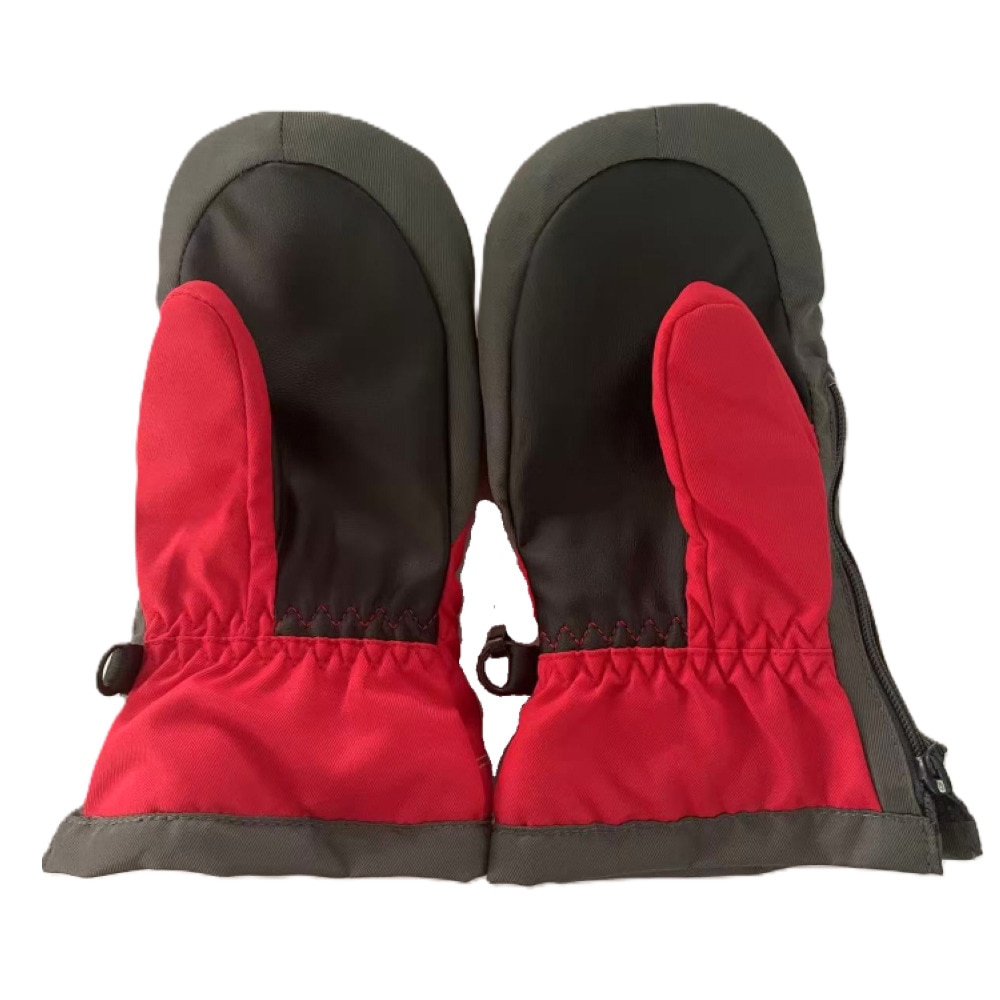 スノーウェイブ（SNOW WABE）（キッズ）キッズ ボーイズ ミトングローブ 25SW-002KBM RED