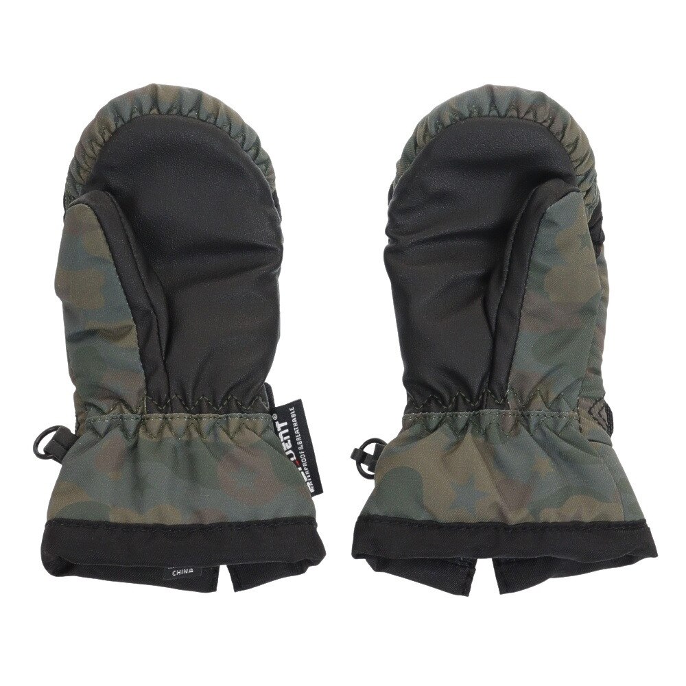 ノーブランド（NO BRAND）（キッズ）スキー スノーボード グローブ ミトン GS9 KIDS BOYS MITTEN 333P1SN5009 CAM