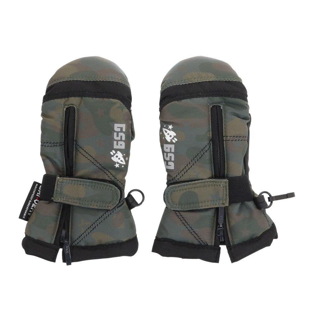 ノーブランド（NO BRAND）（キッズ）スキー スノーボード グローブ ミトン GS9 KIDS BOYS MITTEN 333P1SN5009 CAM