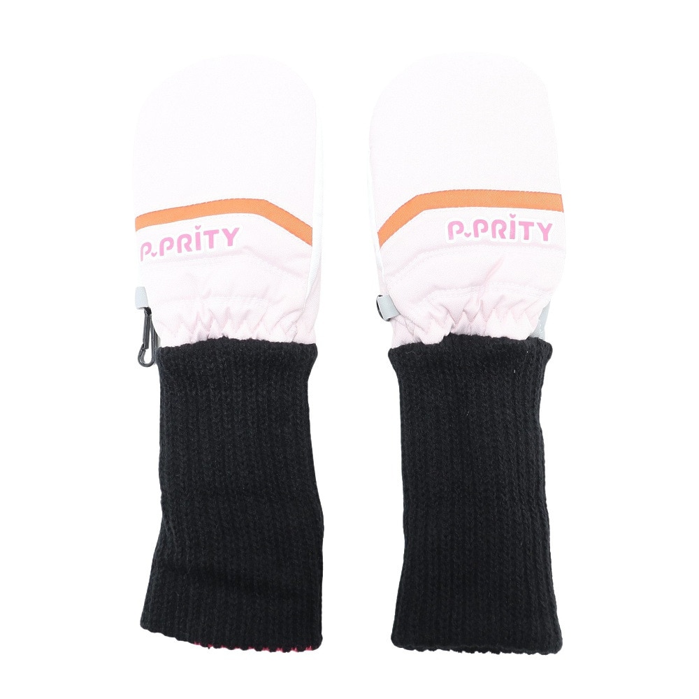 P-PRITY（P-PRITY）（キッズ）ミトン 手袋 スノーグローブ 子供 スキー スノーボード 雪遊び 333NN2DE0016 PNK