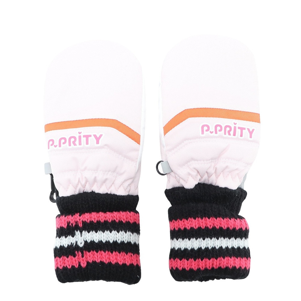 P-PRITY（P-PRITY）（キッズ）ミトン 手袋 スノーグローブ 子供 スキー スノーボード 雪遊び 333NN2DE0016 PNK