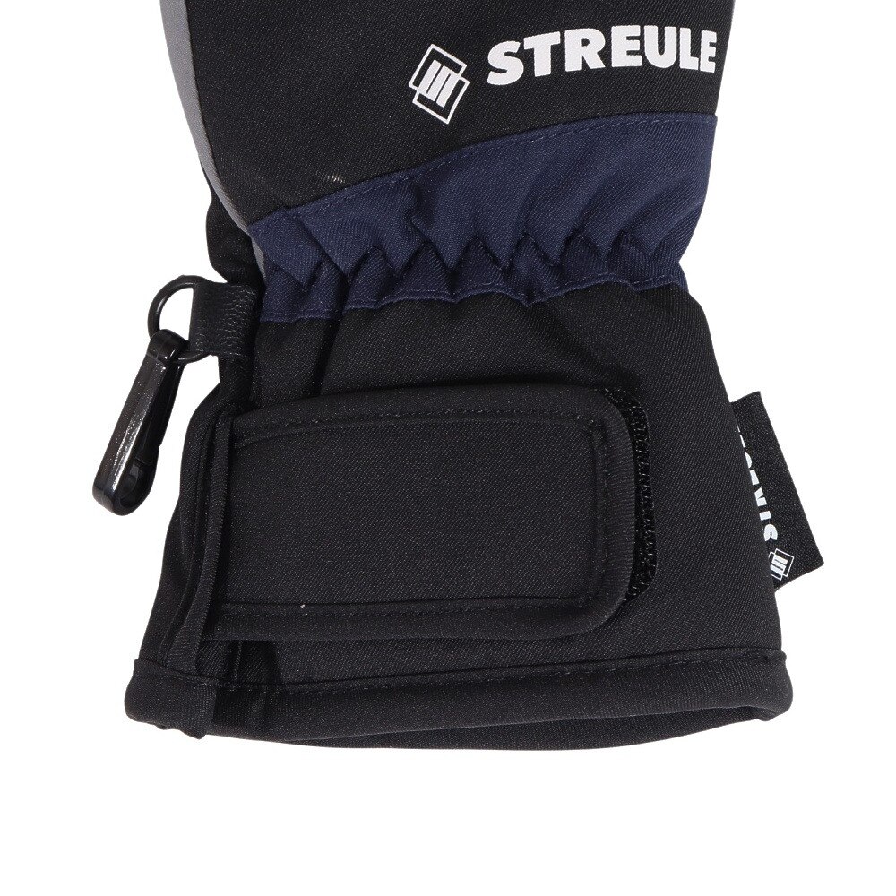 シュトロイレ（STREULE）（キッズ）ジュニア 子供 ミトングローブ スキー スノーボード ST24FGR0030 NVBK