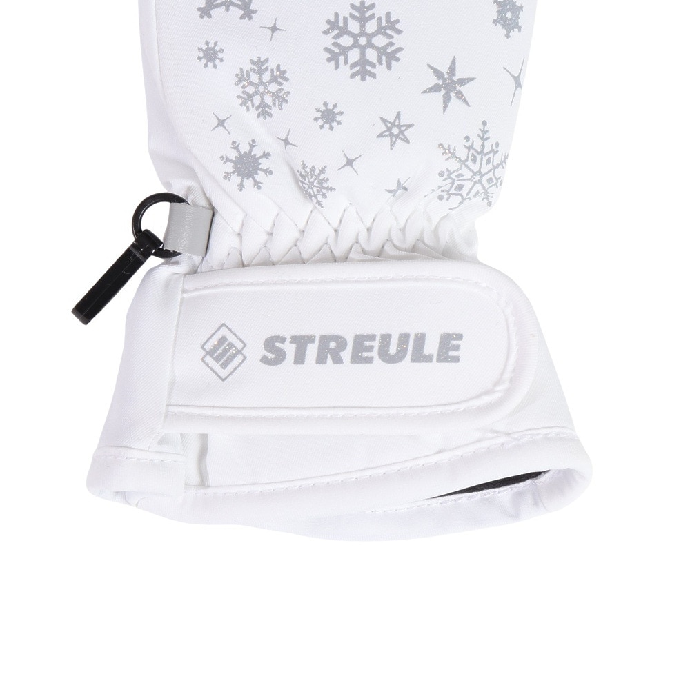 シュトロイレ（STREULE）（キッズ）ジュニア 子供 ミトングローブ スキー スノーボード ST24FGR0032 WHT