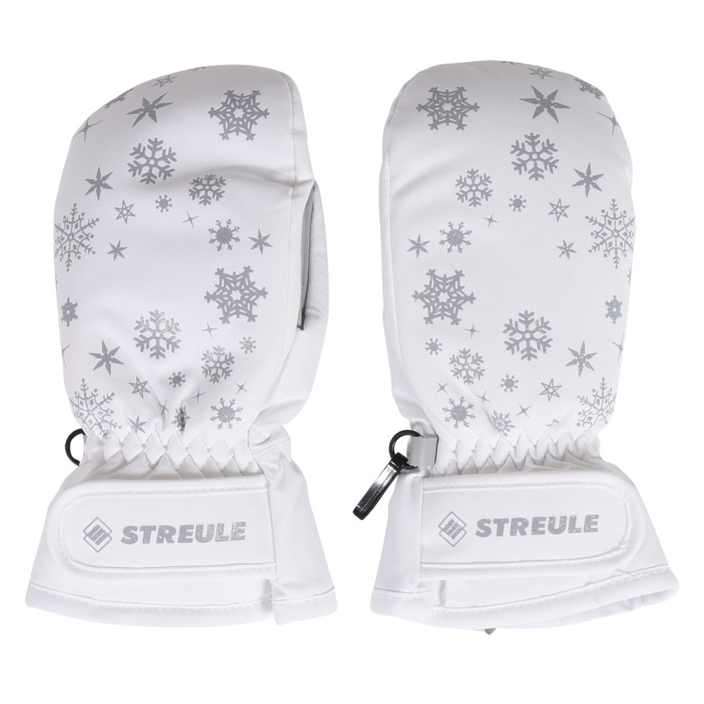 シュトロイレ（STREULE）（キッズ）ジュニア 子供 ミトングローブ スキー スノーボード ST24FGR0032 WHT