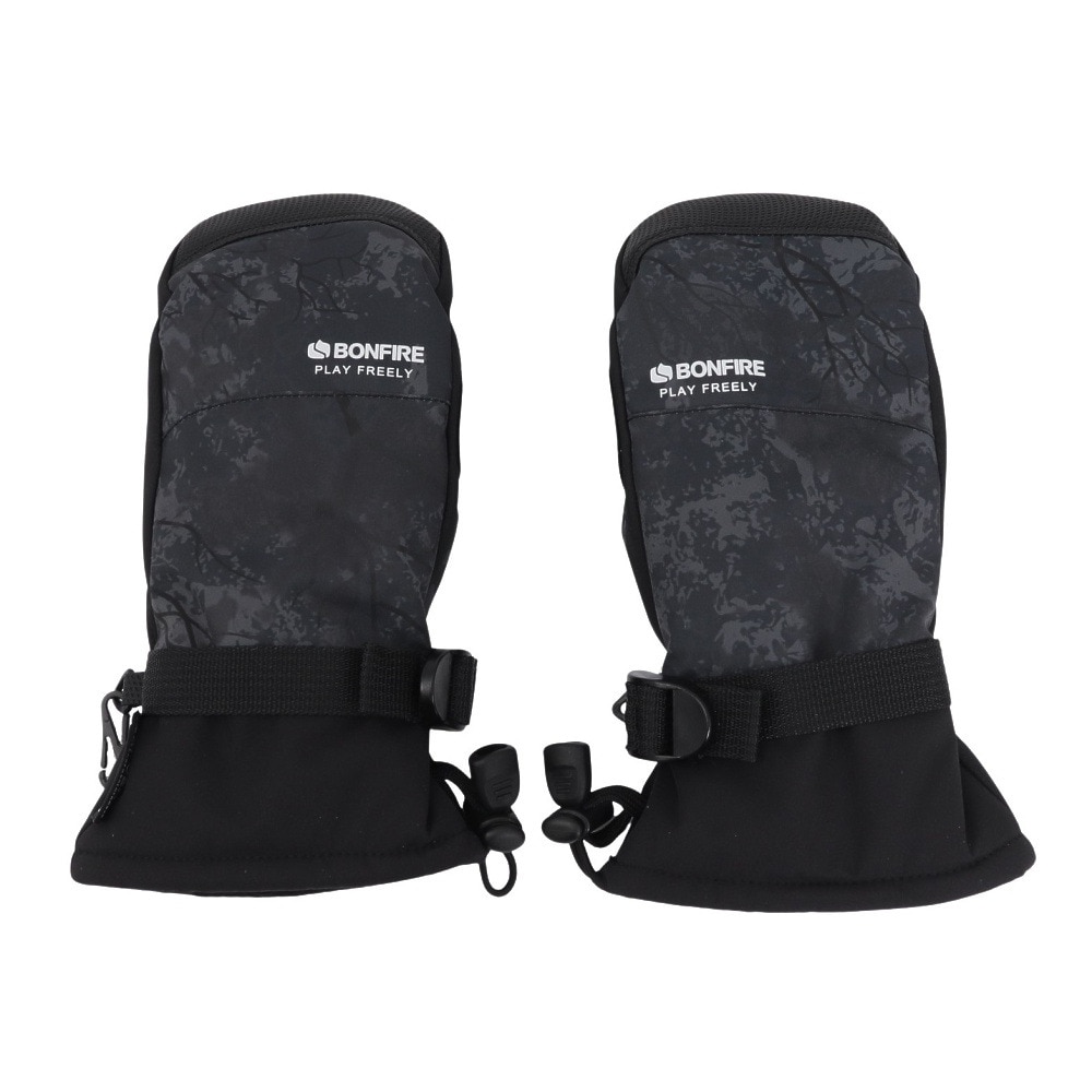ボンファイア（Bonfire）（キッズ）ジュニア 子供 ミトングローブ スキー スノボ スマホ対応 LIMITED MITTEN GLOVE 70BNF4FDE2346 BKGY