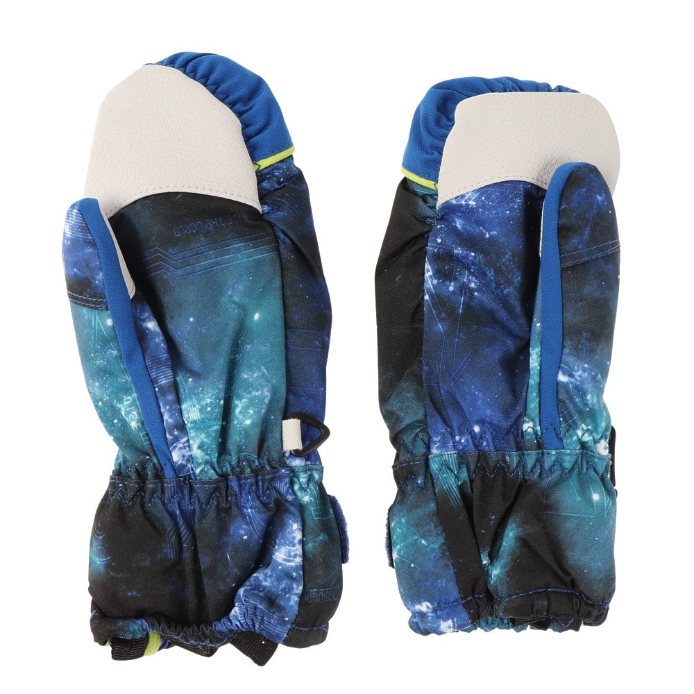 レセーダ（RESEEDA）（キッズ）ジュニア 子供 ミトン グローブ スキー スノーボード スノボ 雪遊び ネイビー 宇宙柄 TODDLER MITTEN REA55100 735S 防水透湿